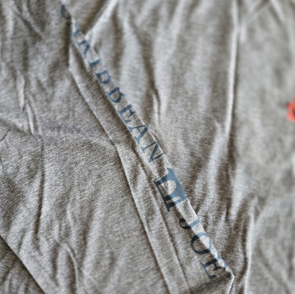 🌴 Caribbean Joe Island Supply Co. Long Sleeve Gray Performance Tee - Picture 5 of 9
